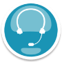 Remote notary virtual assistant headset icon